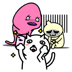 [LINEスタンプ] ムッキーとユニークな友達