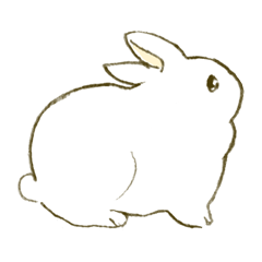 [LINEスタンプ] うさぎのシロ