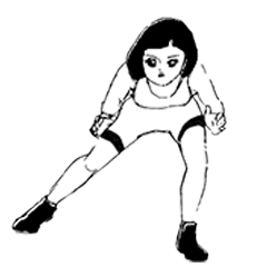 [LINEスタンプ] レスリング女子