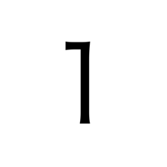 [LINEスタンプ] シンプル数字1