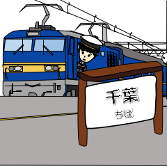 [LINEスタンプ] 鉄道駅（総武線）1