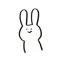 [LINEスタンプ] うさぎ/)/)