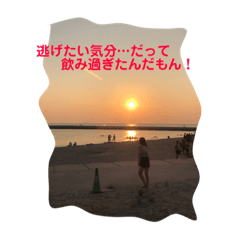 [LINEスタンプ] ナツノオモイデ