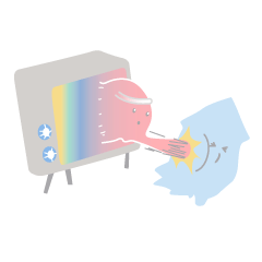[LINEスタンプ] タコちゃんとイカくん