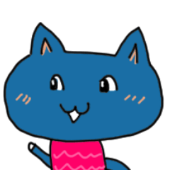 [LINEスタンプ] 青い猫