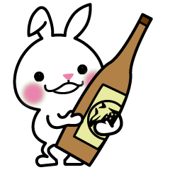 [LINEスタンプ] 日本酒うさぎとカエル杜氏