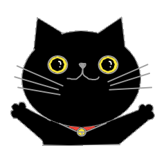 [LINEスタンプ] 黒猫 ちーちゃん vol.1(日常スタンプ)