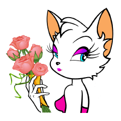 [LINEスタンプ] バブリーCat