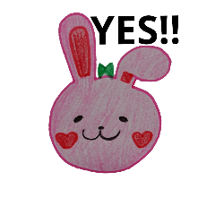 [LINEスタンプ] ピンクラビット