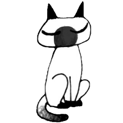 [LINEスタンプ] シャムねこもどき