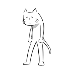 [LINEスタンプ] やる気のあるねこ