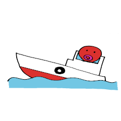 [LINEスタンプ] たこ漁師