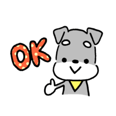 [LINEスタンプ] 毎日使えるミニチュアシュナウザーのレオン