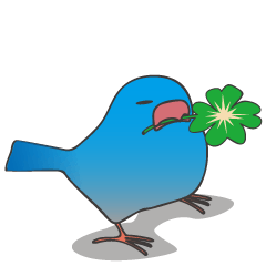 [LINEスタンプ] 青い鳥の使える日常会話