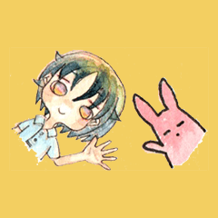 [LINEスタンプ] ふわり心にじむ水彩