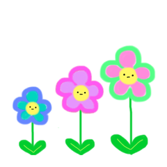 [LINEスタンプ] かわいいおはなちゃん