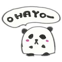 [LINEスタンプ] おにぎりぱんだくん