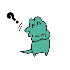 [LINEスタンプ] 二足歩行するワニ