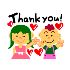 [LINEスタンプ] そばかすさんたち