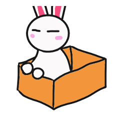 [LINEスタンプ] うさぎ インディゴ