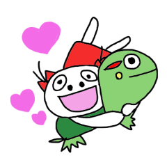 [LINEスタンプ] まりりんwithかめのガサちゃん
