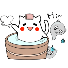 [LINEスタンプ] 猫のあいさつ - MEOW MEOW 2