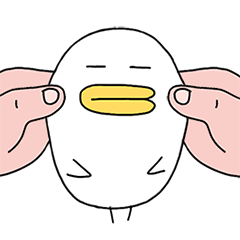 [LINEスタンプ] 肥ったアヒル