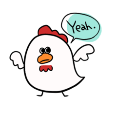 [LINEスタンプ] ふてぶてしいチキンさん