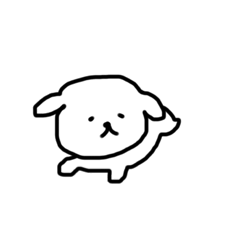 [LINEスタンプ] ふわふわいぬ