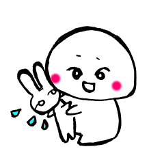 [LINEスタンプ] しらたま時々うさぎ