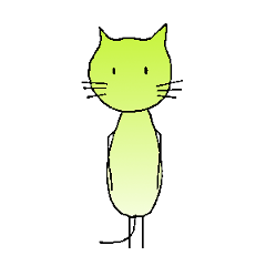 [LINEスタンプ] なすび形の猫シャーちゃんの画像（メイン）