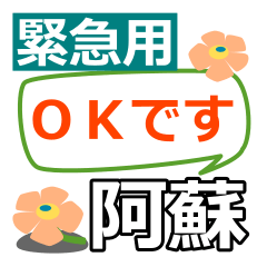 [LINEスタンプ] 取急ぎ【阿蘇,あそ,aso】専用