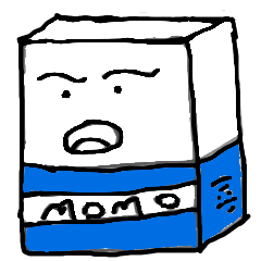 [LINEスタンプ] 消しゴム モモ