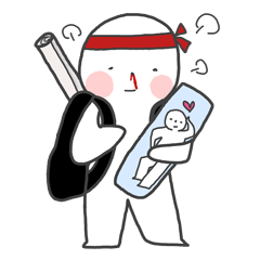 [LINEスタンプ] 熱情的なタクちゃん