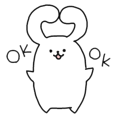 [LINEスタンプ] ゆるーーいうさぎ
