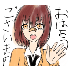[LINEスタンプ] 色んなタイプの手抜きなキャラ