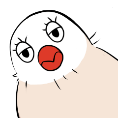 [LINEスタンプ] 文鳥ちゃんとペンギンくん