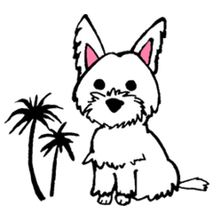 [LINEスタンプ] ウエストハイランドホワイトテリアの日常
