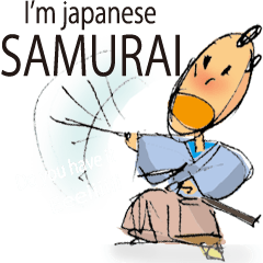 [LINEスタンプ] Samurai English(侍英語版）の画像（メイン）