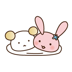 [LINEスタンプ] みたらしくんとすあまちゃんスタンプ