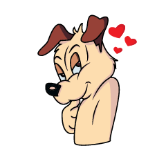 [LINEスタンプ] 小さな子犬