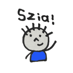 [LINEスタンプ] ハンガリーの少年