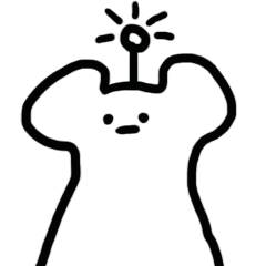[LINEスタンプ] なぞのクマさん