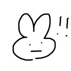 [LINEスタンプ] うさぎ しんぷる