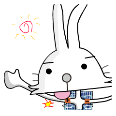 [LINEスタンプ] 太陽光モジュールのウサギ
