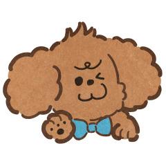 [LINEスタンプ] あるふわふわした犬のスタンプ