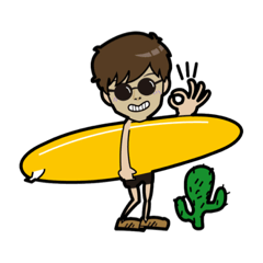 [LINEスタンプ] ウィンドサーファーテイスト