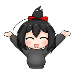[LINEスタンプ] くろはちゃんスタンプ