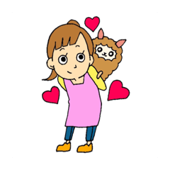 [LINEスタンプ] あすかちゃんとアスパカくんスタンプ