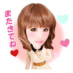 [LINEスタンプ] クラブmoetのサキちゃんスタンプ